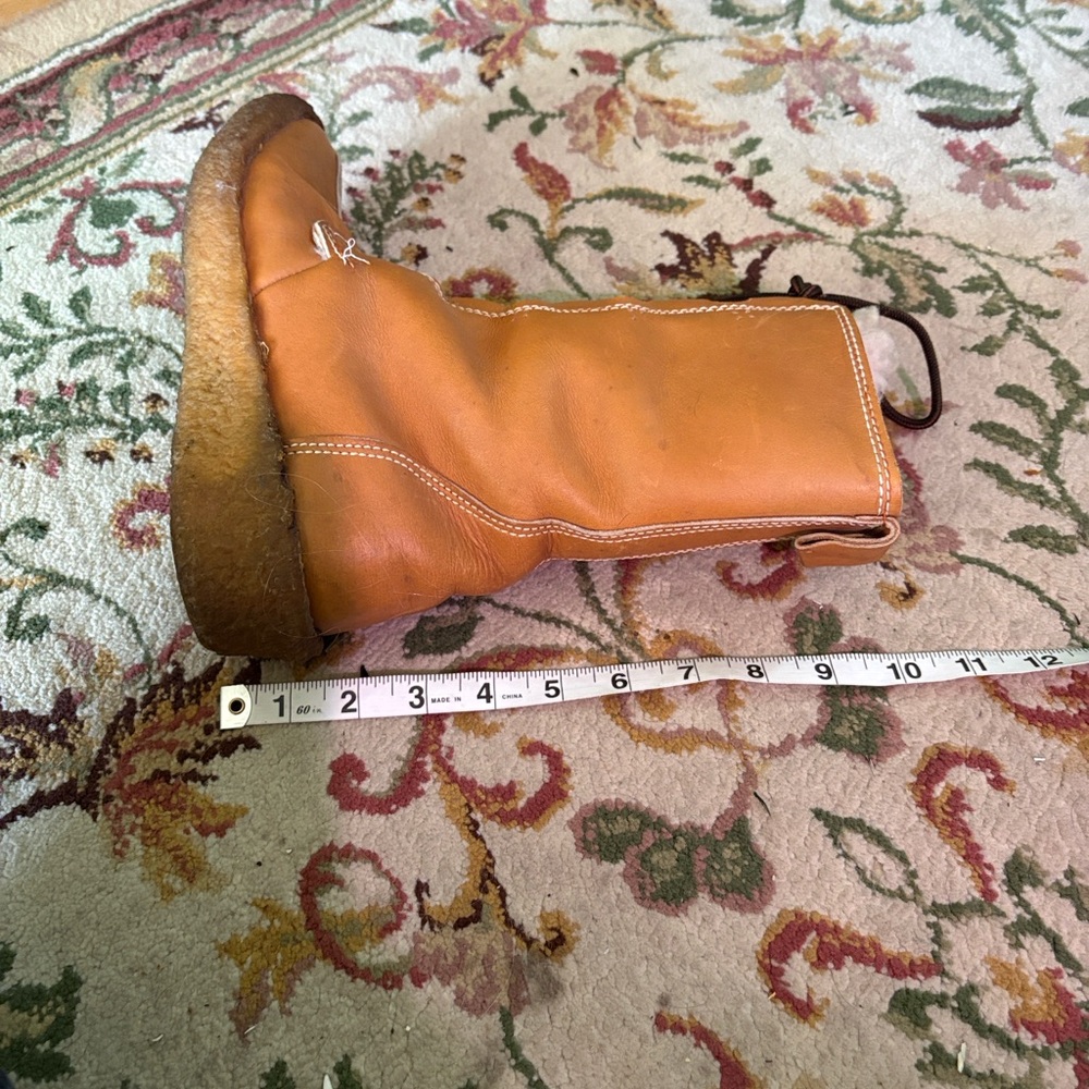 Blonde Canada Tan Leather Women's Boots 8 - Picture 12 of 12